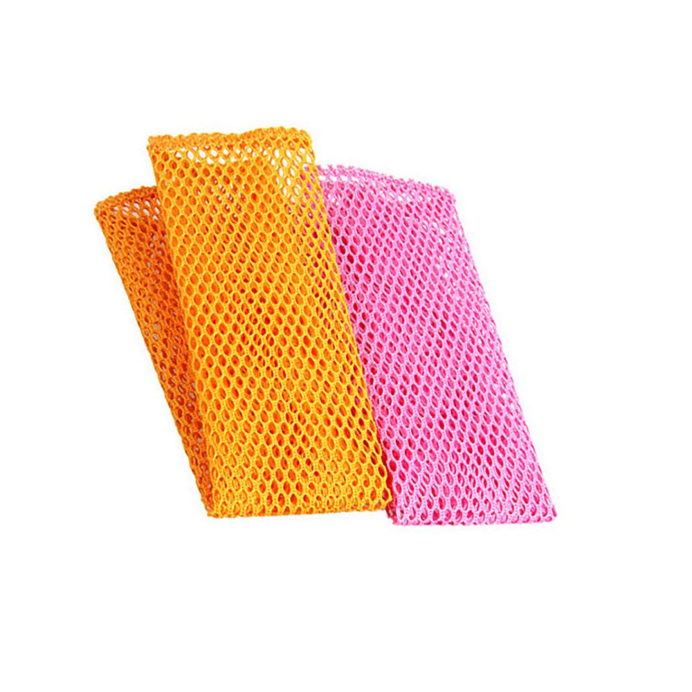 2 st innovativa nätdukar för diskmaskin snabbtorkande skurmaskin luktande nättvättdukar köksstäddukar - gul+rosa