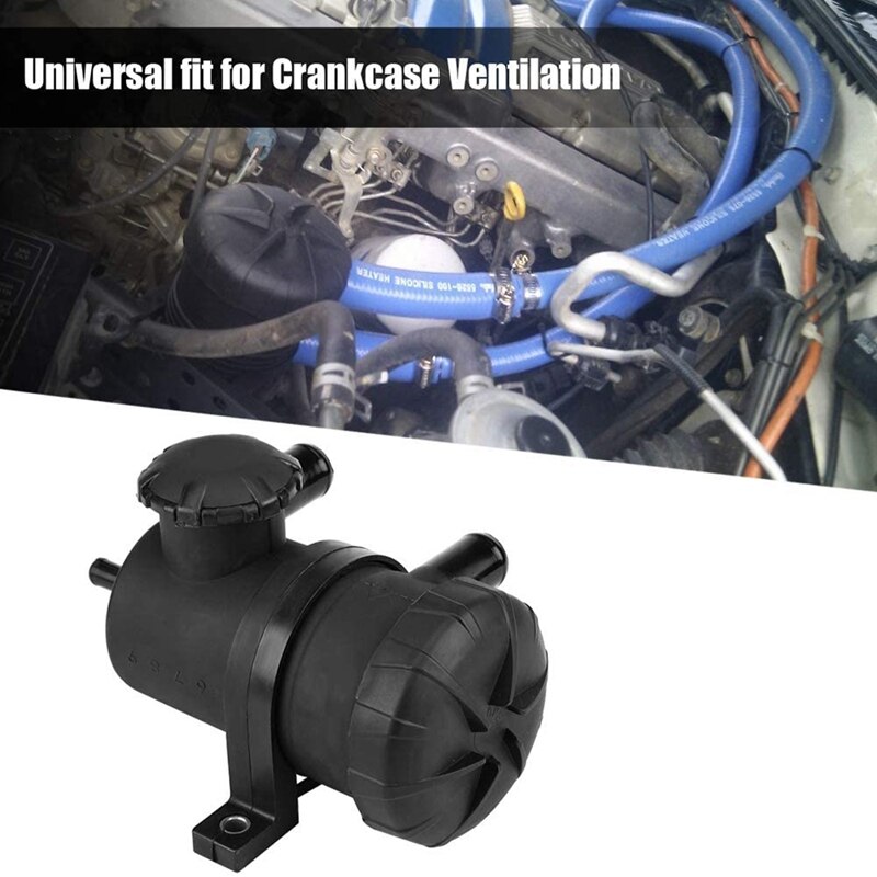 Séparateur d'huile à Air en acier inoxydable, réservoir de récupération d'huile universel, Kit de filtre de reniflard pour la Ventilation 3931030955