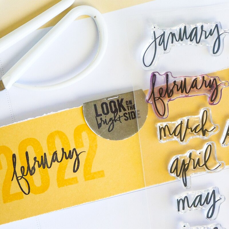 A-Z Capital Alphabets Number 0-9 Week Month Words Clear Stamps Thanks Loved Spring Happy Life English Letter DIY Craft 2022