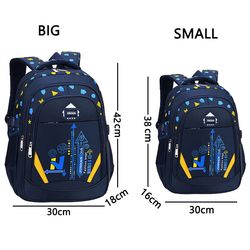 Los niños bolsas para la escuela de los niños mochila de Nylon impermeable Bookbags de gran capacidad niños mochila 6- 12 años