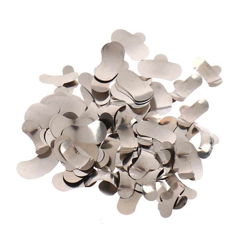 100pcs Dental Matrix Sectional Contoured Metal Matrices Bands Dental Matrix Rings Full Teeth Replacement Dentsit Oral Care