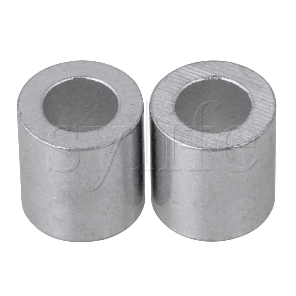 Round Holes M4 Aluninum Crimping Loop Sleeve for 4mm Wire Rope Pack of 50