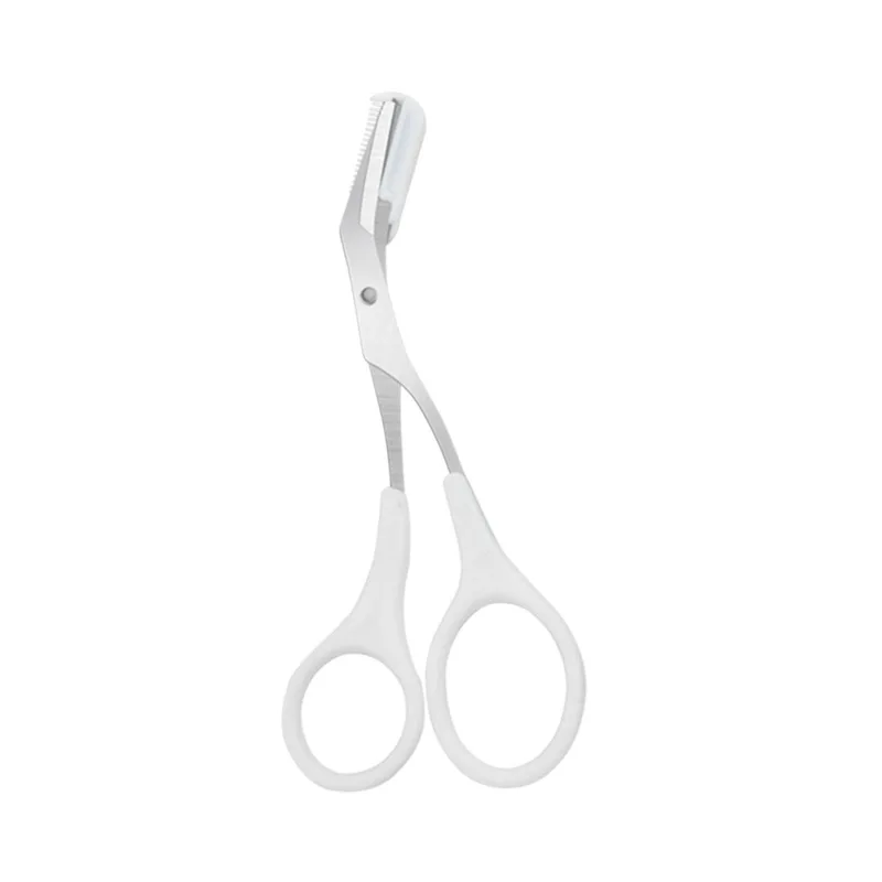 Eyebrow Trimmer Scissor Beauty Products for Women Eyebrow Scissors with Comb Stainless Steel Makeup Tools Beauty Scissors: Copper