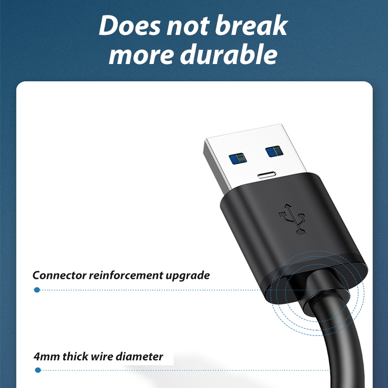 hoch Geschwindigkeit USB 3,0 Stecker Auf Stecker Kabel 5Gbps Alle Kupfer 9 Ader Daten Übertragung Für Heizkörper Festplatte lautsprecher Verlängerung Kabel
