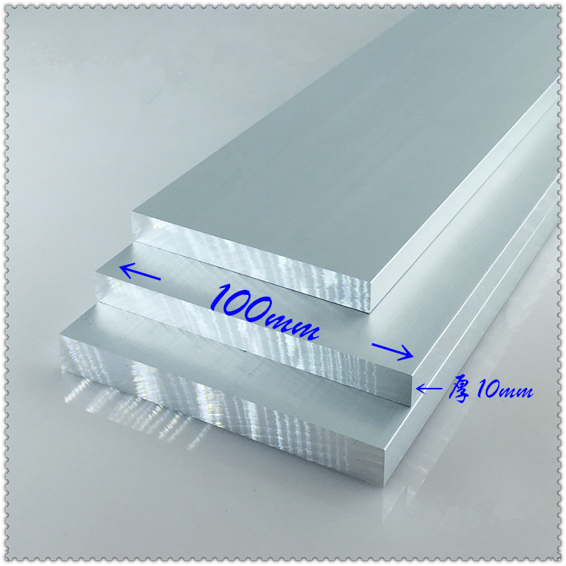 Aluminium plaat 10mm x 100mm artikel aluminium 6063-T5 oxidatie breedte 100mm dikte 10mm lengte 100mm 1 pcs