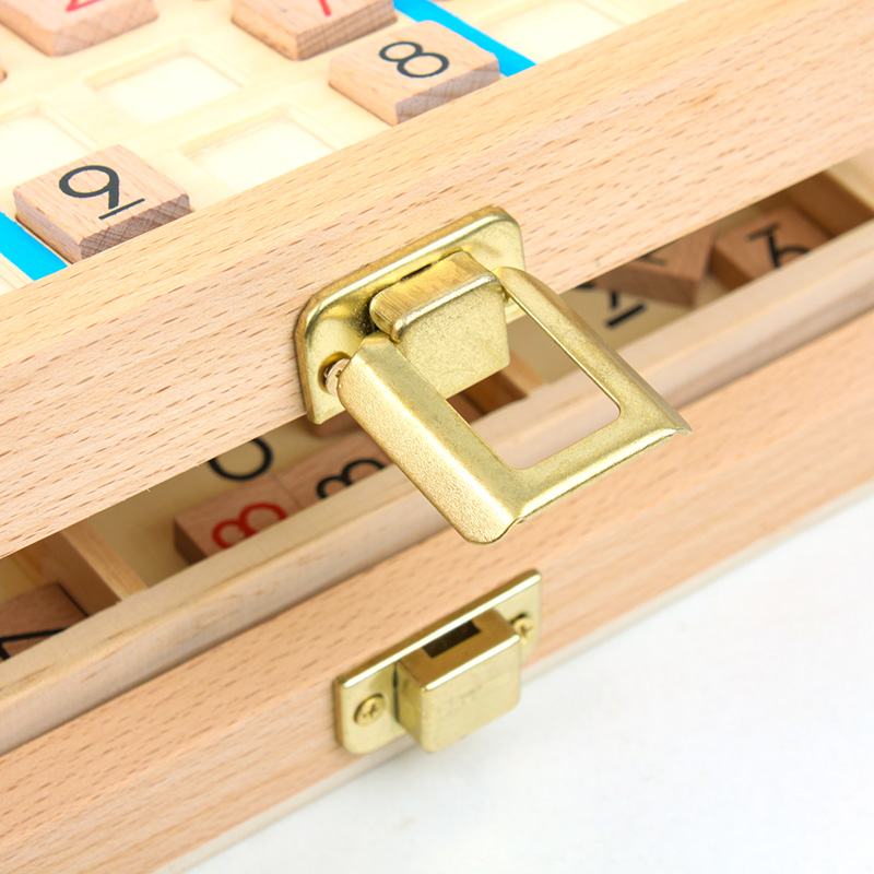 Juguetes de juego de Sudoku con cajón de madera, ajedrez volador, juguetes de inteligencia para niños, aprendizaje temprano de matemáticas, juguetes de Aprendizaje Temprano