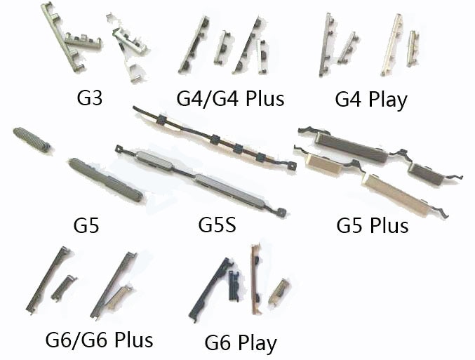 For Moto G G3 G4 Play G5S G5 Plus G6 G6Plus/G6 Play Power On Off Button + Volume Button Side Button Set Replacement Repair