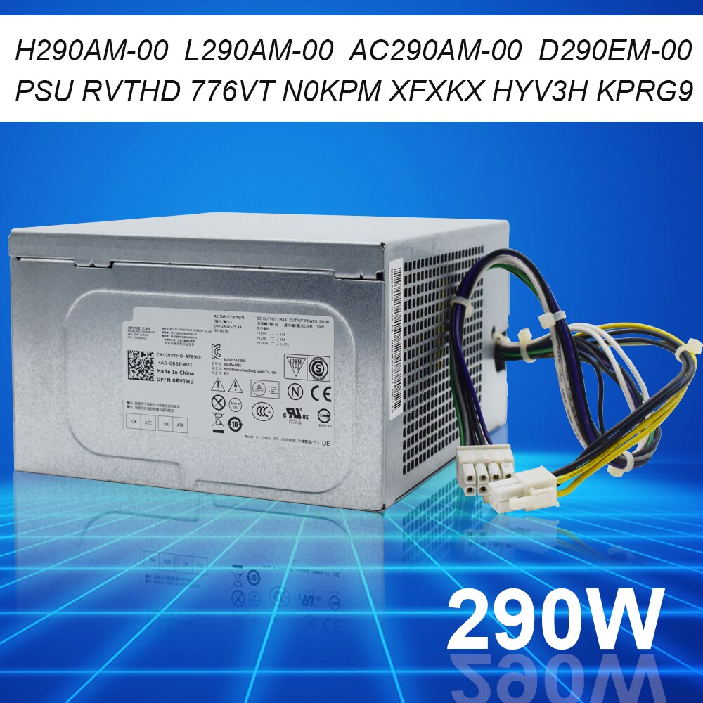 PSU For Dell 3020 7020 9020 T1700 290W Power Supply RVTHD L290AM-00 HU290AM-01 D290EM-01 AC290AM-00