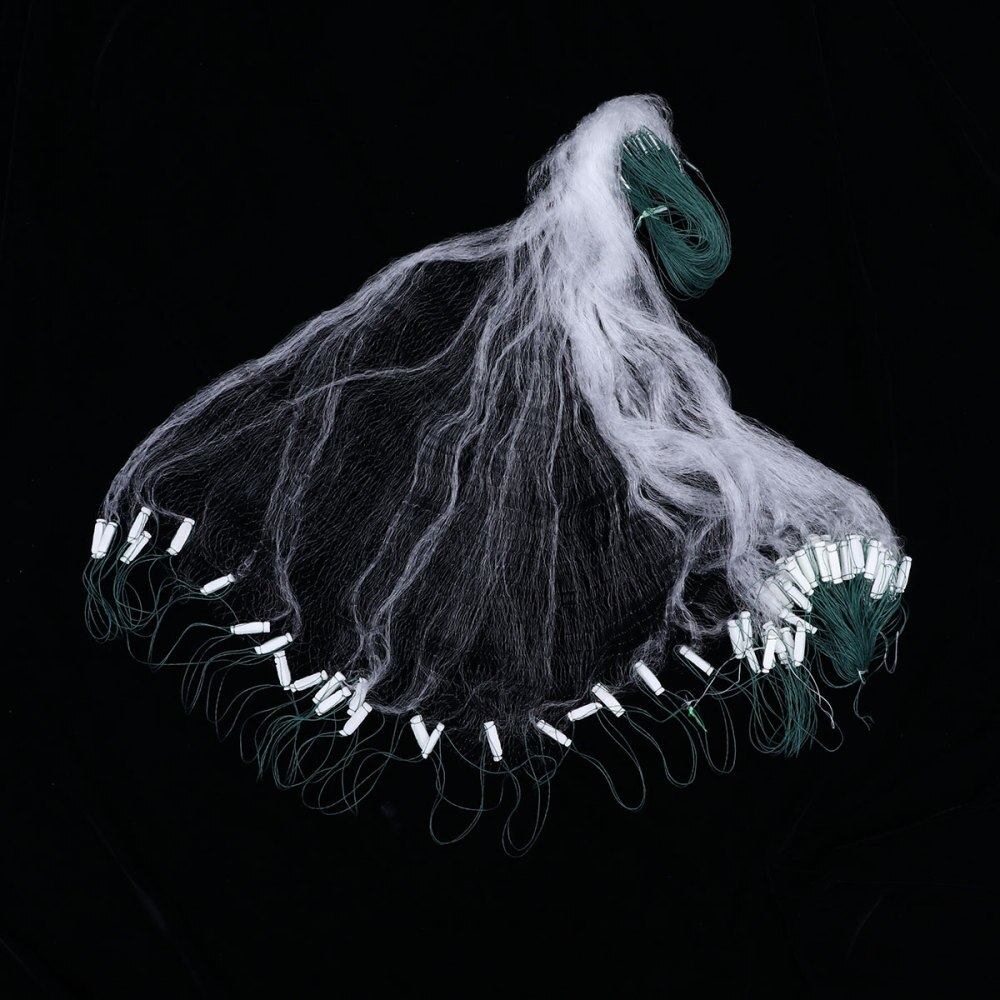 25m 1 Layers Fishing Net Monofilament Fishing Gill Network With Float Outdoor Sport Fish Gillnet Trap Fishing