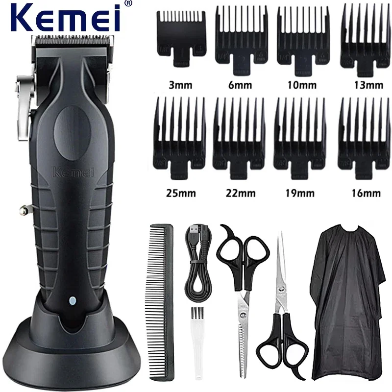 Kemei Elektrische Haarschneidemaschine Kit Herren Haarschneidemaschine Professionelle Haarschneidemaschine Clipper KM-2296 KM-2299 KM-1102: Rosa