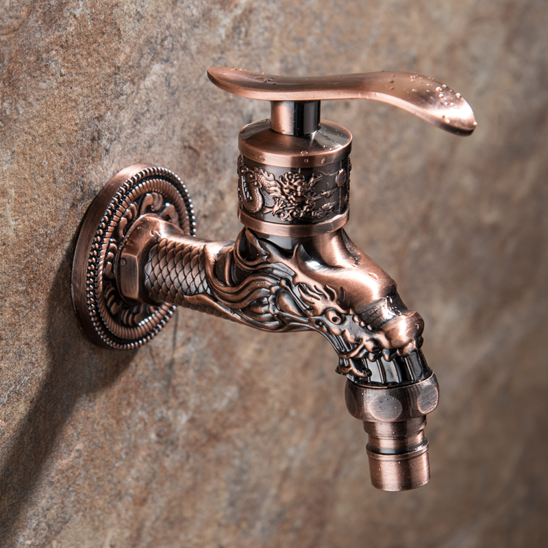 Zinc alloy Outdoor Garden Faucet Washing Machine Bibcock Washing Machine Single Cold Water Bibcock Torneira parede WC Taps