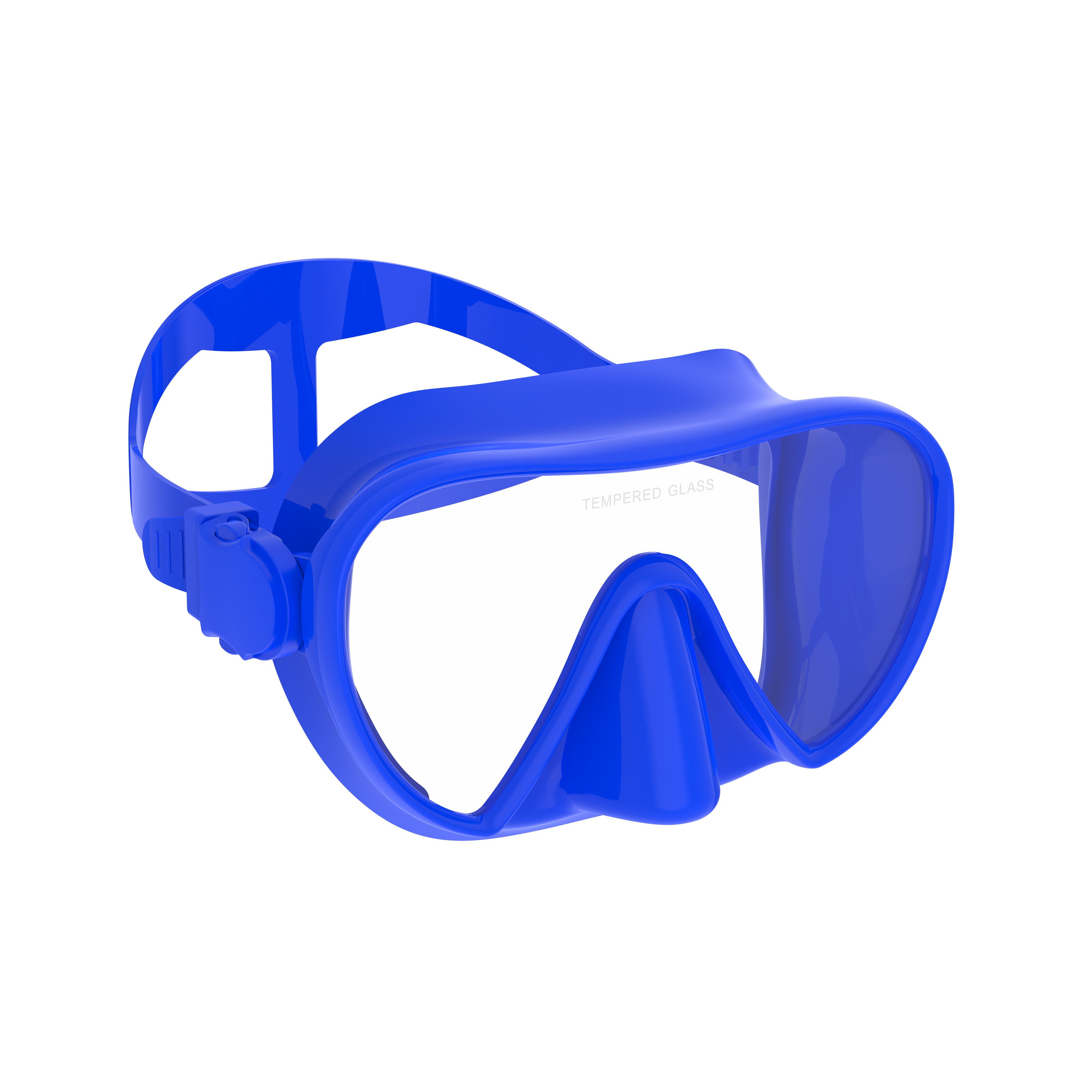 Rahmenlose Maske zum Tauchen, Schnorcheln, perfekte Dichtung, Silikonrock, Panorama-Schwimmbrille aus gehärtetem Glas, geeignet für Erwachsene: Burgunderrot