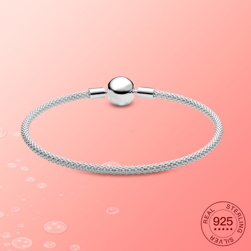 925 Sterling Silver Charms&Bracelet Europe Brand original Bracelet Suitable for Women To Wear Jewelry DIY