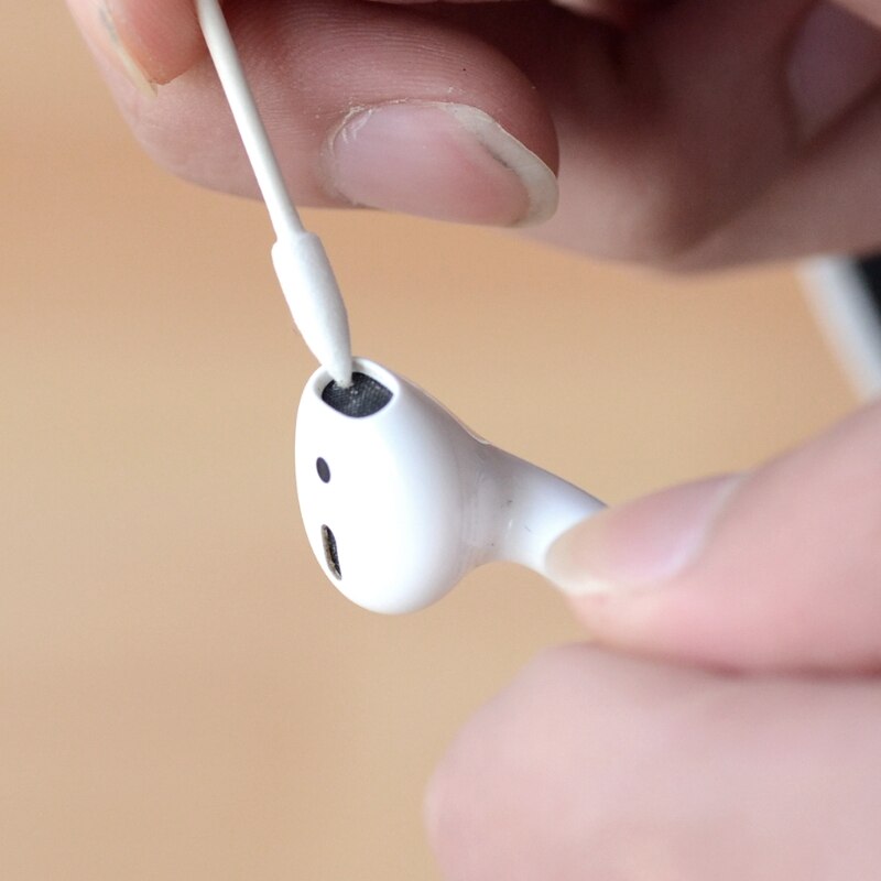25x Baumwolle Einweg Stock Reinigung Werkzeug für airpods Kopfhörer praktisch Kostenlos Hafen