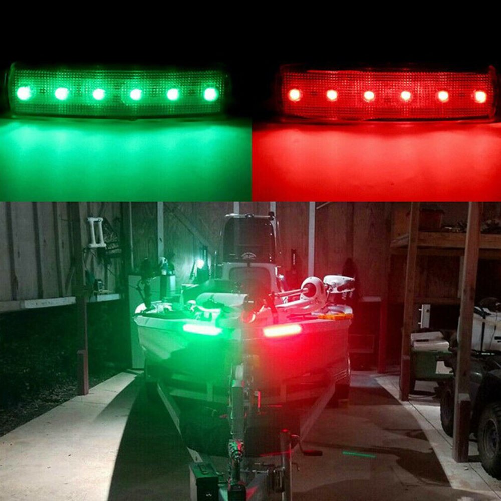 4/8 kpl 12v 24v led -kevyt veneen navigointi -led -valot oikeanpuoleinen lamppu kuorma -autojen venetraileriin