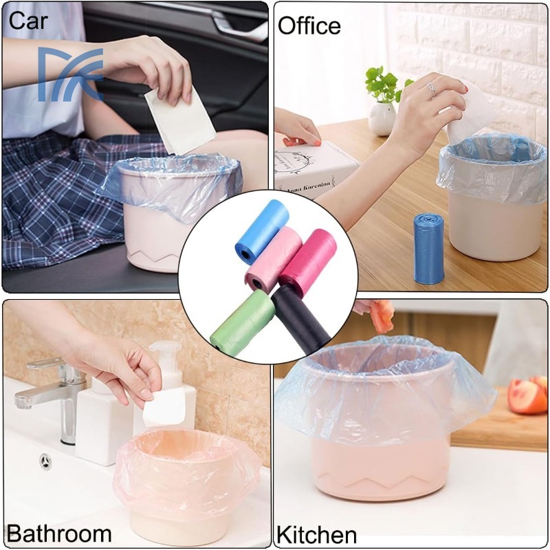Wegwerp kleine vuilniszakken 10 rollen 300 stuks draagbare pe vuilniszakken voor prullenbakken kantoor keuken afval