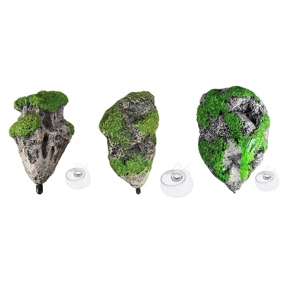 Simulatie Van Drijvende Steen Aquarium Landschapsarchitectuur Decoratie Sci-Fi Kunstmatige Water Gras Landschapsarchitectuur Steen Opgeschort Steen