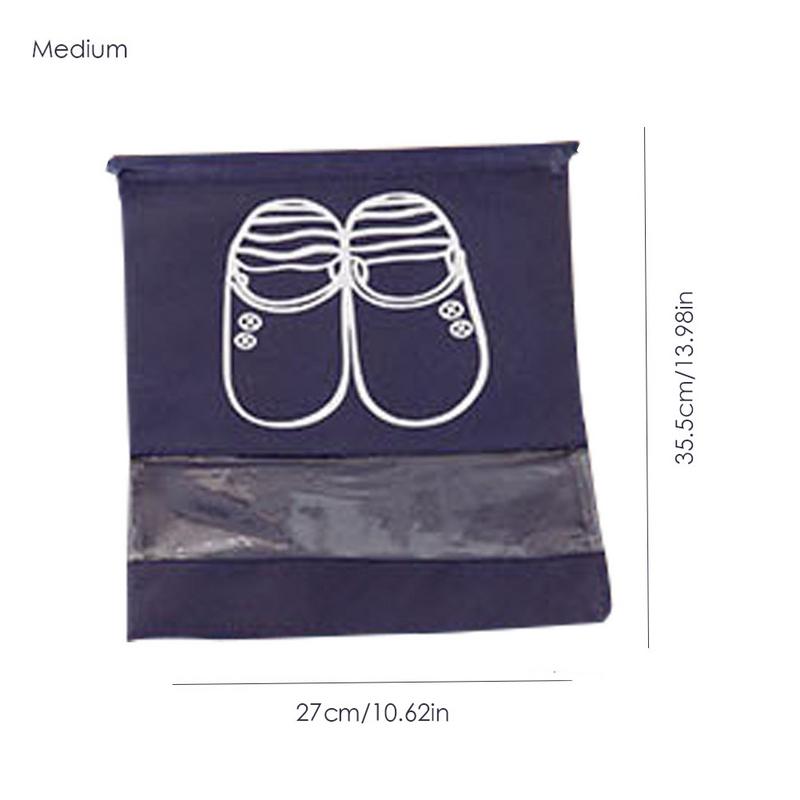 5 pièces accessoires de voyage chaussures sacs de rangement emballage organisateur anti-poussière respirant chaussures Packs sac cordon Simple couverture pochette