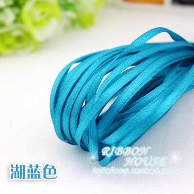 30 soorten Kleuren (20 meters/partij) 1/8 "(3mm) enkel Gezicht Satijnen Lint Singels Decoratie Kerst Accessoires DIY Linten: 15 Peacock Blue
