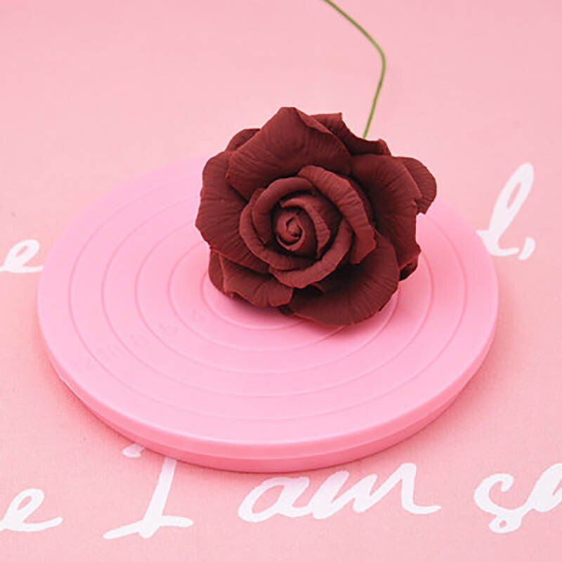 Swivel Base Cookie Cake Turntable Pastry Circle Dessert Stand Turn Table Biscuits Rotating Tray Kitchen Baking Decorating Tools