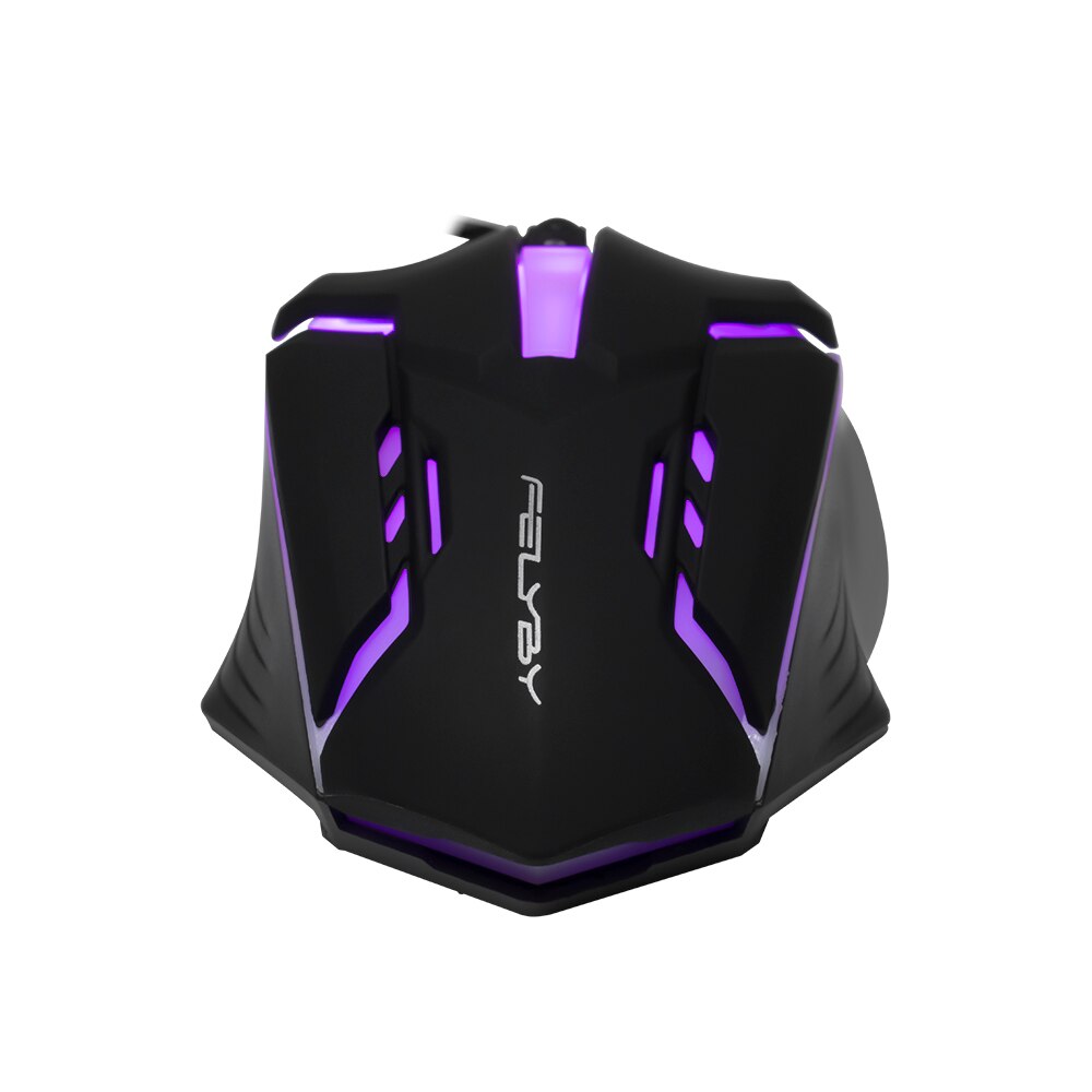 FELYBY Light Weight and Sensitive Mouse Multifunctional Home Office Game Wired Mouse LED Colorful Lights USB Mouse