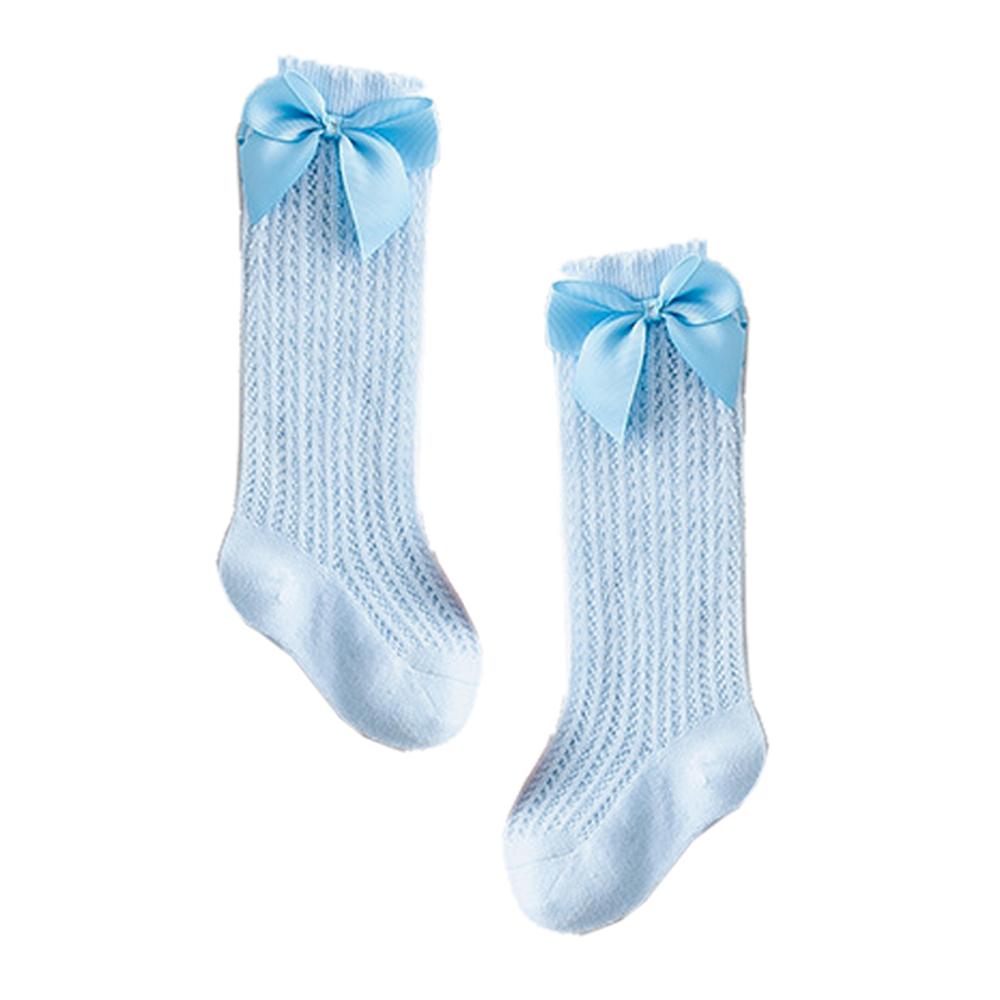 Schattige babysokjes met strik, katoenen strikjes, kniekousen voor meisjes, lente zomer, mesh, kinderen, baby, peuter, kniekousen 0-2y