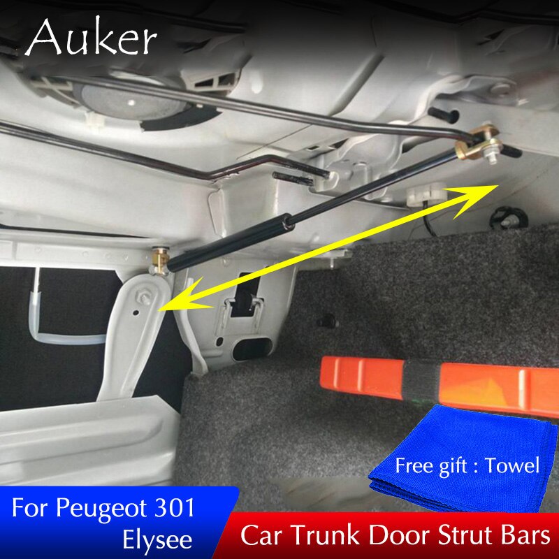 Support de coffre de porte arrière, pour Peugeot 301 Elysee – , barre de levage hydraulique, barres de support de choc à ressort, accessoires