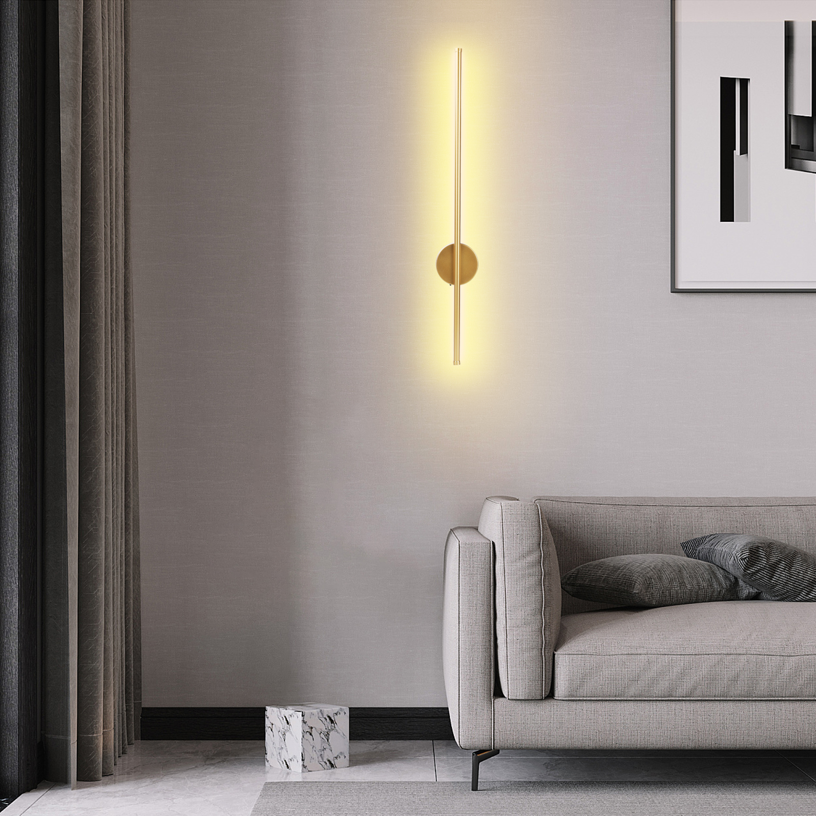USB Oplaadbare LED Wandlamp Magnetische Aantrekkingskracht Afstandsbediening Licht Slaapkamer Nachtkastje Spiegel Hotel Verlichting 1PCS 50/80cm Strip: S / WHITE