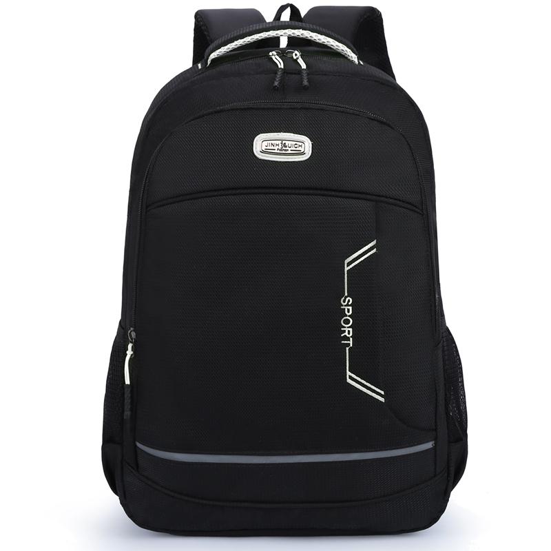 Men Backpack Oxford Shoulder Bag Waterproof School Bag For Teenage Boys Large Capacity Travel Rucksack Mochilas Hombre: White