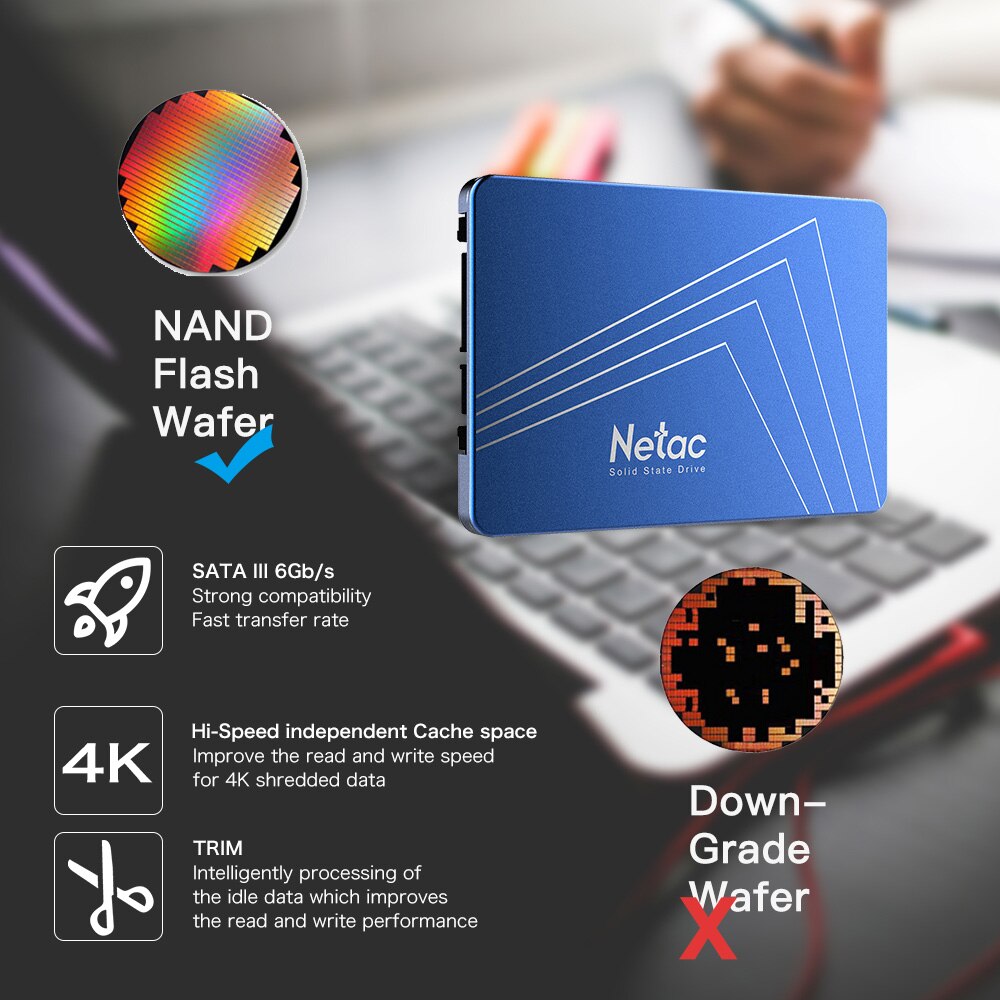 Netac SSD Hard Drive 240GB 720GB 960GB SATA3 Internal Solid State Drive SSD 240 GB 120GB 480GB 60GB 1TB Laptop PC Hard Disk