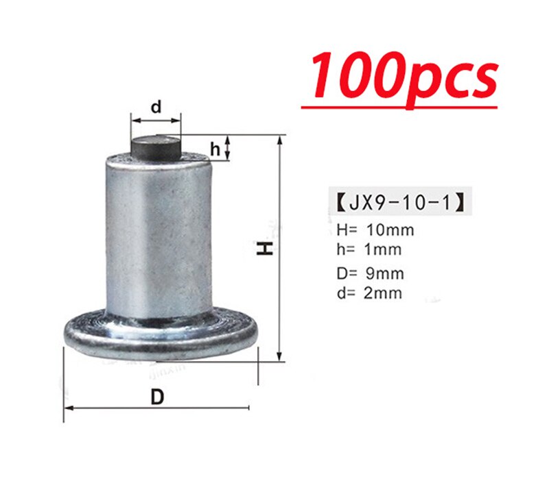 100 st/set spikar för däck 9mm bildäck däck dubbskruvar halkskydd fordon hjul snö spik legering bil-styling