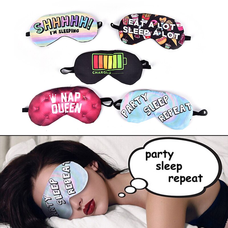 1pcs Lovely Printing Nap Eye Care Shade Blindfold Sleep Mask Eyes Cover Sleeping Cartoon Plush 3D Sleeping Eye Mask