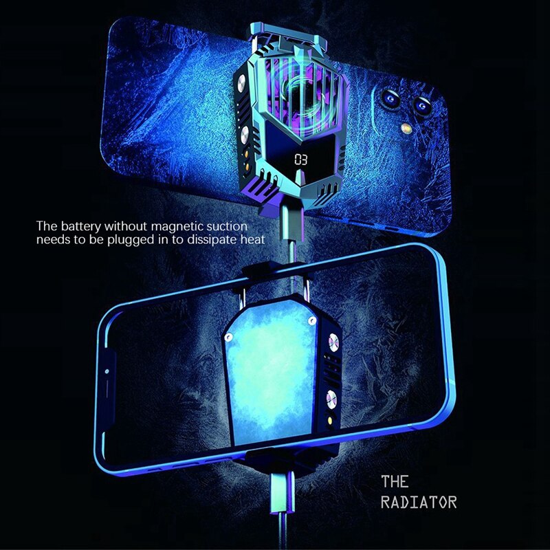 Halfgeleider Mobiele Telefoon Radiator Mobiele Telefoon Game Gamepad Houder Radiator Voor Iphone Android Telefoon Universal