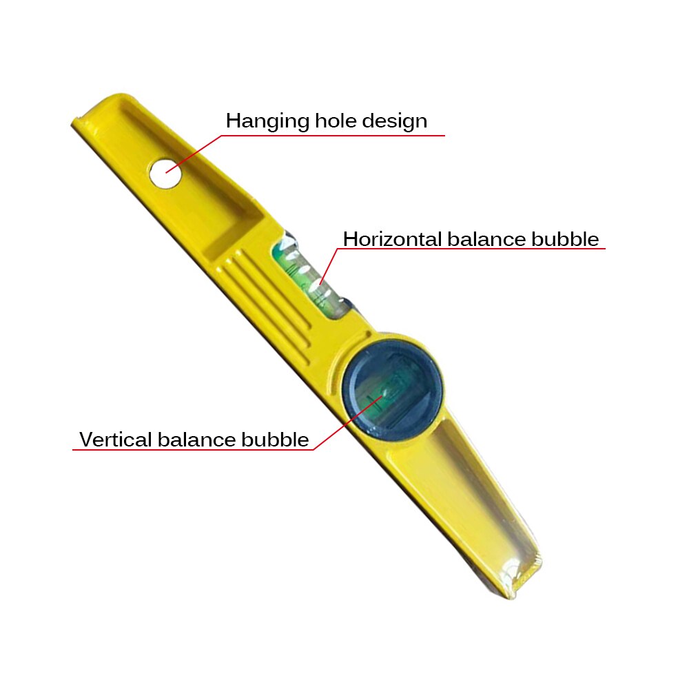 Magnetiskt vattenpass instrument linjal anti-rost bubblor hög precision vattenpass horisontell linjal mätverktyg