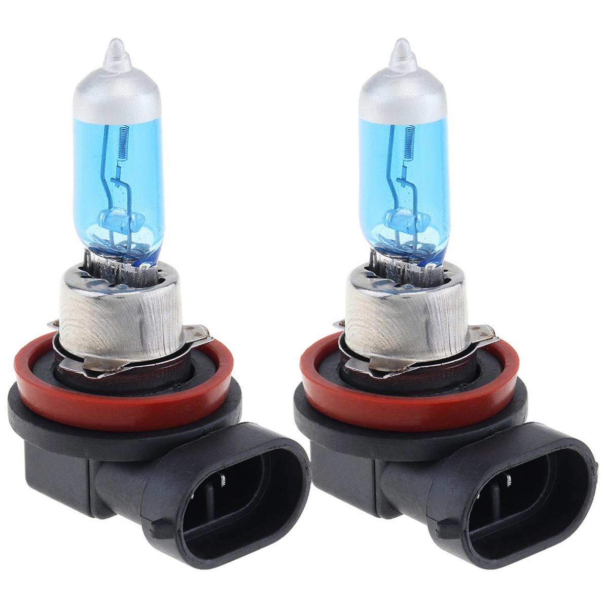 2pcs 12V H8 35W 6000K Universal White Light Super Bright Car Xenon Halogen Lamp Auto Front Headlight Fog Bulb