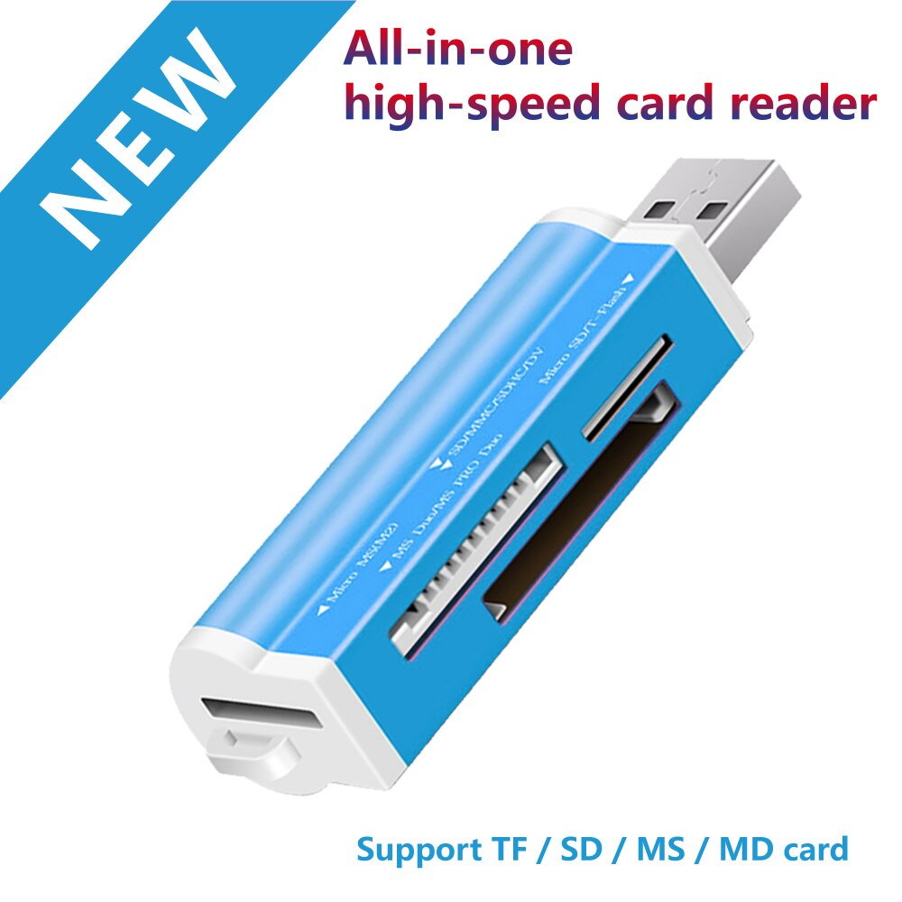 Micro USB 2.0 Memory Card Reader usb Adapter for Micro SD card TF M2 MMC MS PRO DUO 4 IN 1 Card Reader