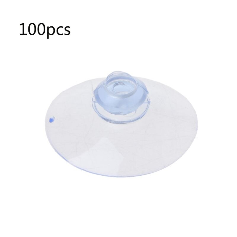 4 Pack Upgraded Large Suction Cups With Screws – 3.4 Inch / 85mm Plastic Suction Pads, Transparent & Strong