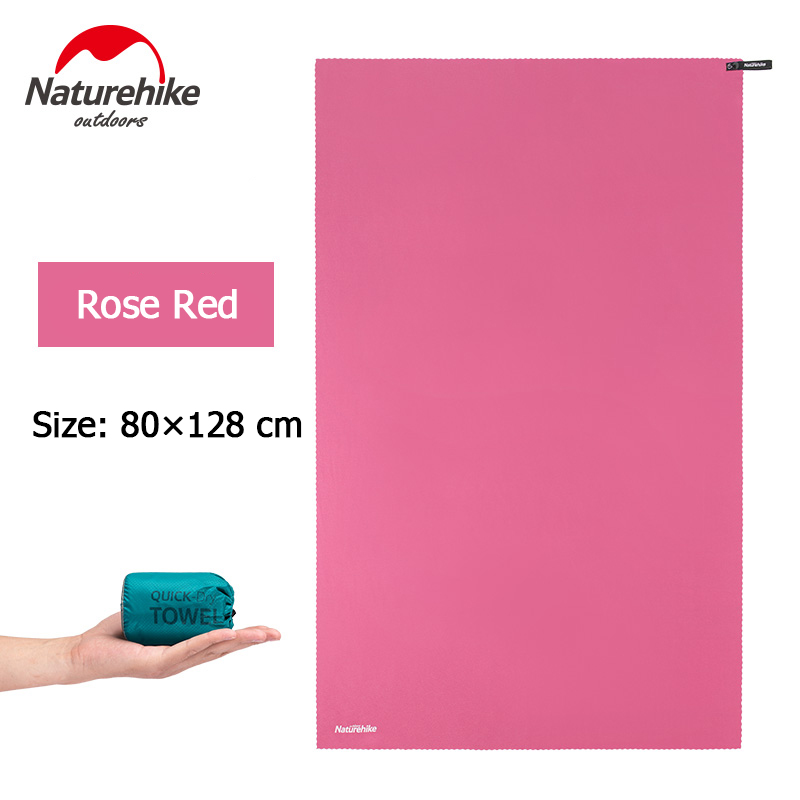 Naturehike Strand Handtuch Mikrofaser Handtuch Außen Schnell Trockenen Handtuch Schwimmen Schlecht Handtuch Fitnessstudio Yoga Handtuch Ultraleicht Reise Handtuch: rose rot-80x128cm