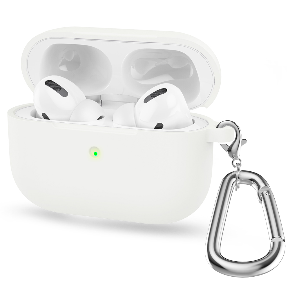 Funda de silicona para Airpods Pro, funda inalámbrica Bluetooth para Apple Airpods pro, funda para auriculares para Air Pods Pro 1st Fundas: Olive