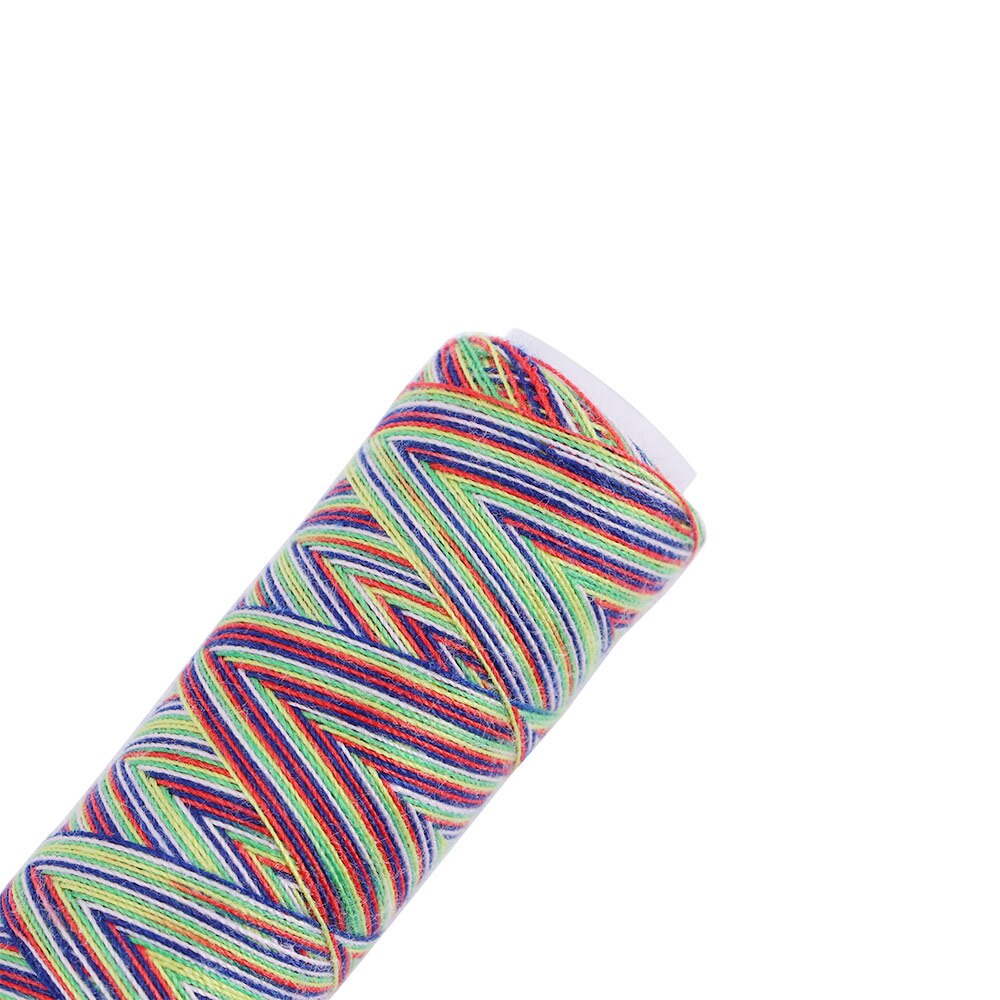5Pcs Rainbow Color Sewing Thread Polyester Fiber Embroidery Sewing Thread Home DIY Sewing Accessories Supplies