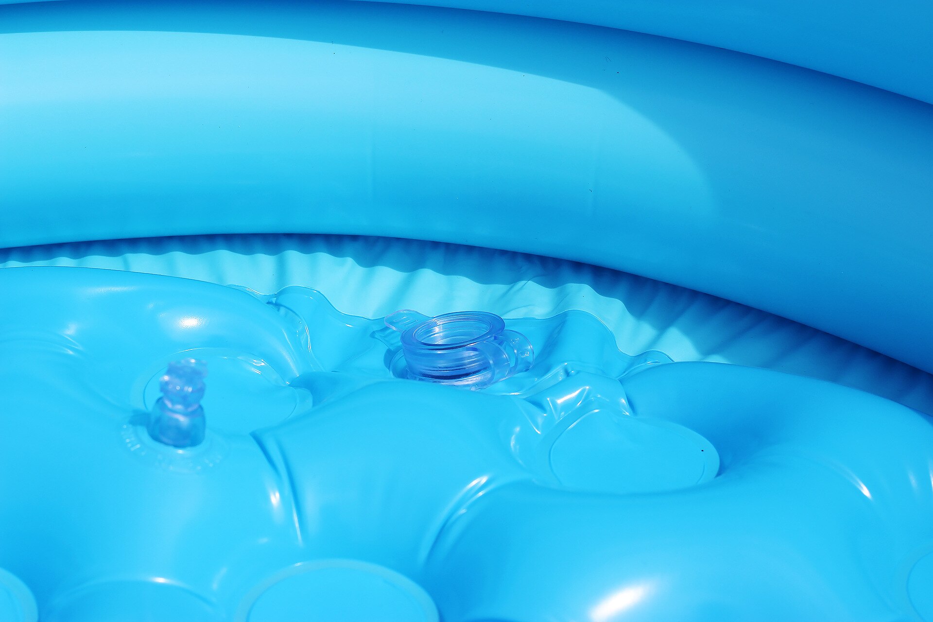 2er-Set Aufblasbare Pool-Fußbadewannen – Mit Pumpe, Ca. 60x60 Cm, Hält Pool Sauber