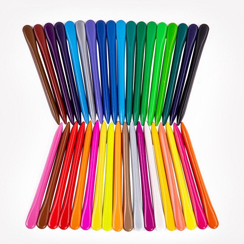 36Pcs Kleurpotloden Olie Pastel Veiligheid Niet Giftig Wasbaar Verf 36 Kleuren Schilderij Tekening Pen Voor Kids Art School levert