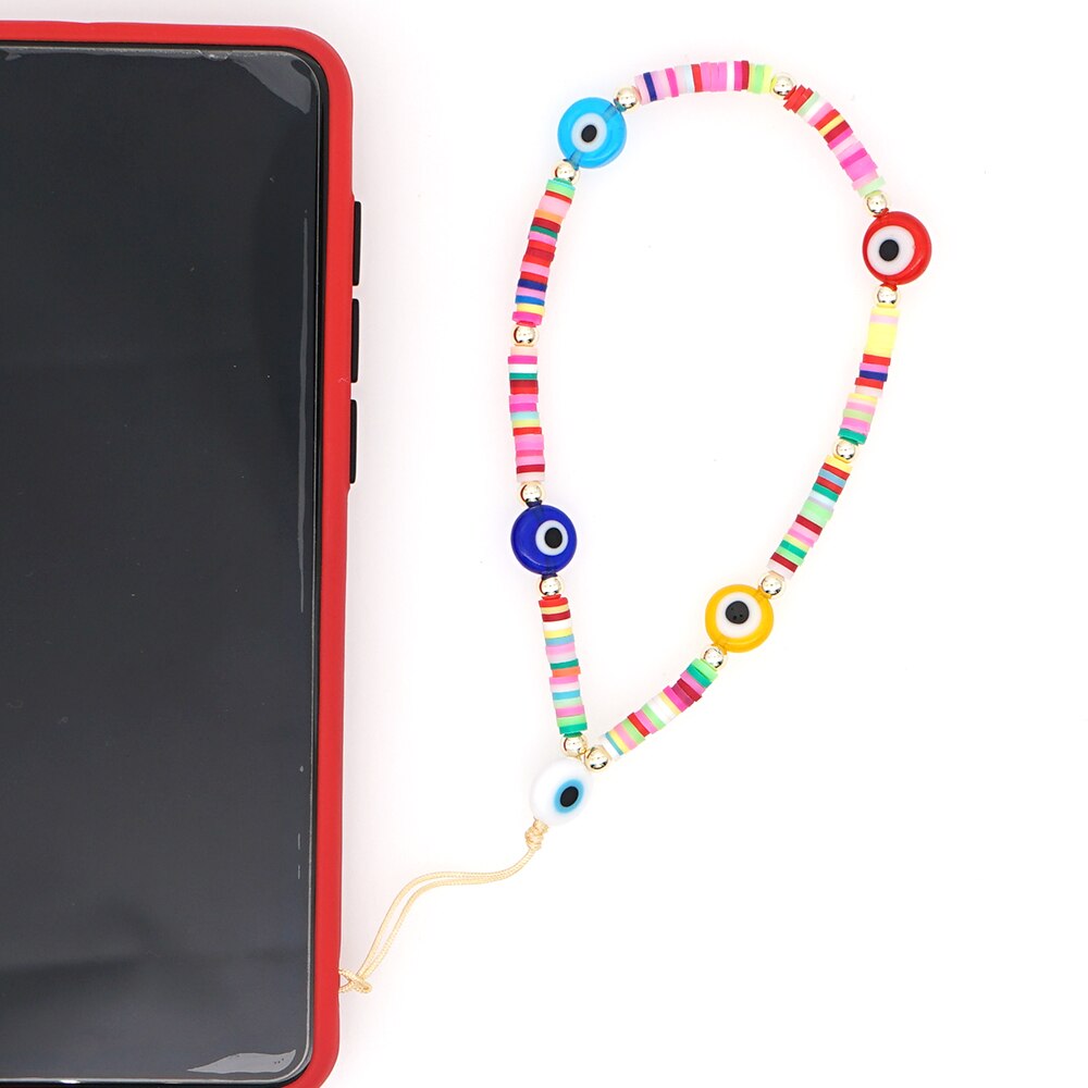 Go2Boho Pols Ketting Voor Telefoon Houder Zomer Strand Telefoon Chains Leuke Fruit Band Vrouwen Kleurrijke Polymeer Klei Heishi Kralen Lanyard: QT-K210019A