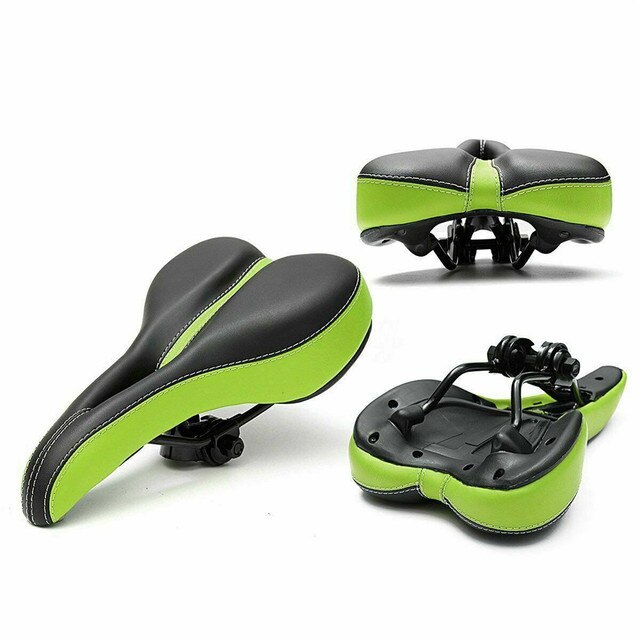 Selle de vélo ajourée en Gel Extra souple pour vtt, accessoires de cyclisme: Green