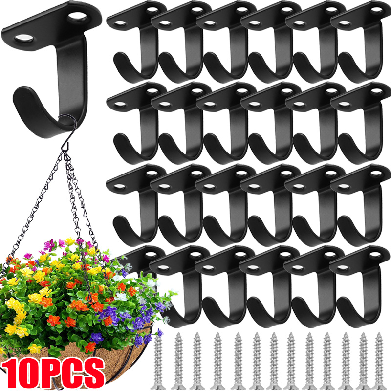 Roestvrijstalen plafondhaken Wandgemonteerde schroeven Haken Hangmand Planten Bloempotten Hangende houder Thuis Heavy Duty Hanger