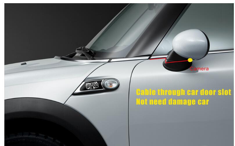 car blind spot auto side rear view mirror parking DVR Intelligent system wireless button control side Parking camera DVR system