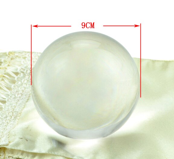 60/70/80/90/100mm Contact Jongleren Bal Goocheltrucs Crystal Ultra Clear 100% Acryl bal Manipulatie Jongleren: Transparent 9CM