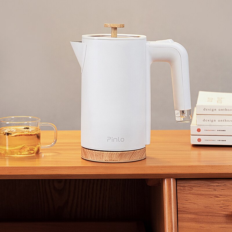 Mini hervidor de agua eléctrico de acero inoxidable 304 para viaje, calentador portátil silencioso de 800W, tetera de agua de 220V, 0.6L de capacidad