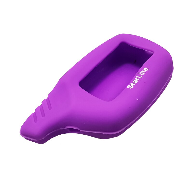 1 Pcs Good Silicone Key Cover Russian key cover B9 A91 A61 B6 Nine colors available Key storage car key case: Purple