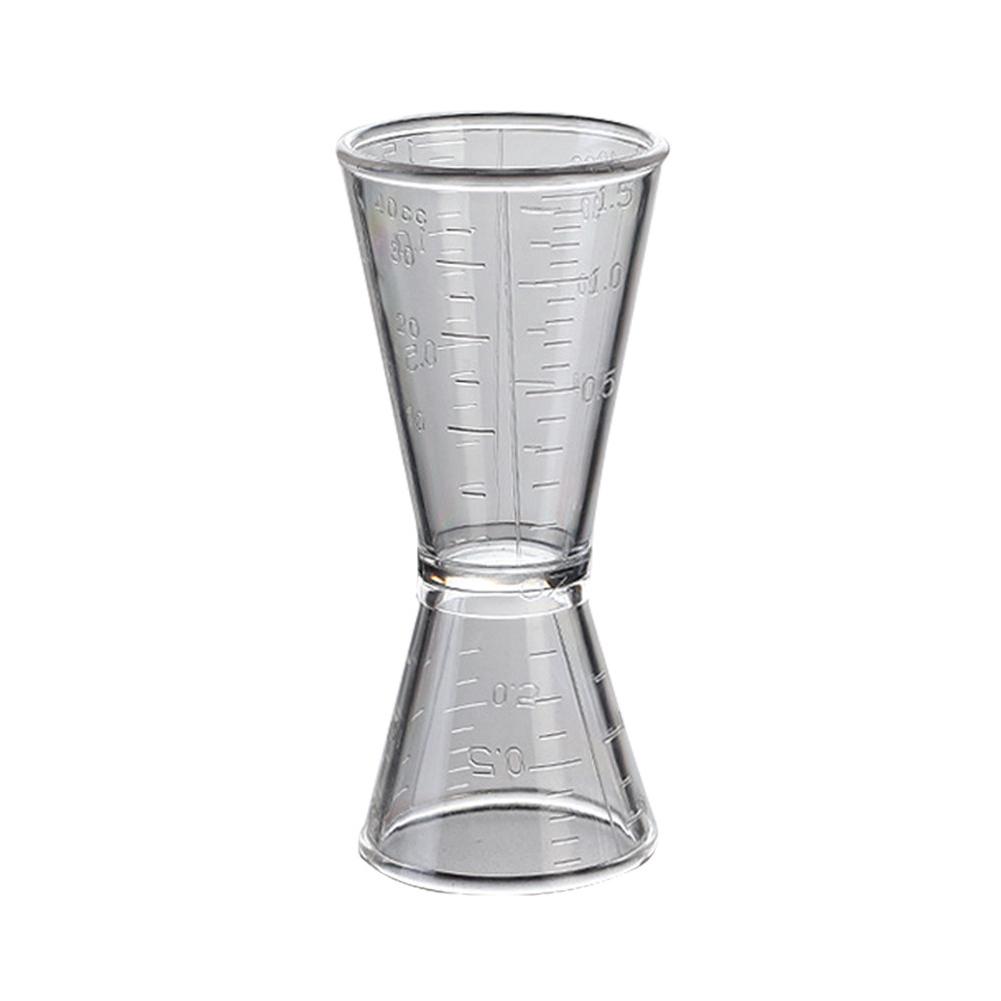 Vaso medidor de onzas de resina de pc a escala de dos cabezas, dispositivo medidor, taza grande, 20-40cc , tamaño pequeño , 10-20cc: Yo